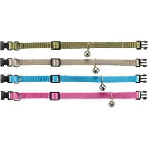 Elastisches Halsband für Katzen, mit Glöckchen, verschiedene Farben